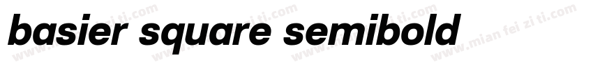 basier square semibold 字体下载字体转换